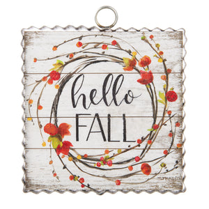 Mini "Hello Fall" Wreath Print