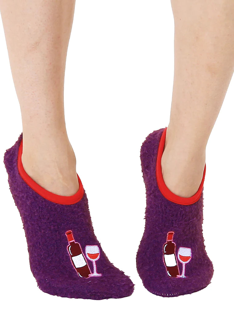 FUZZY WINE SLIPPER