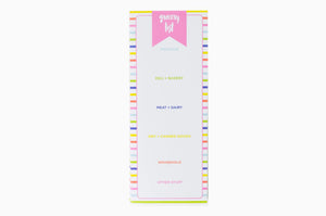 STRIPED GROCERY LIST PAD WITH MAGNET
