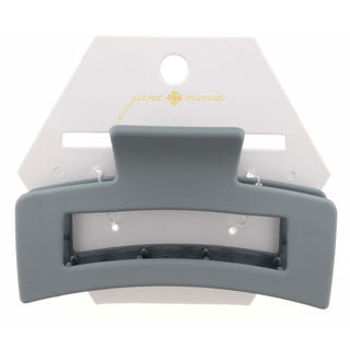 JANE MARIE RECTANGLE HAIR CLIP GREY