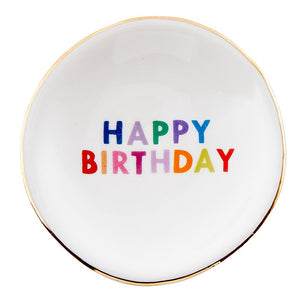 BIRTHDAY TRINKET TRAY & EARRING SET