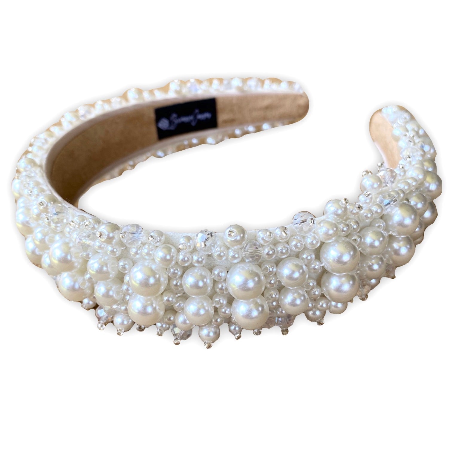 BRIANNA CANNON CLUSTER PEARL HEADBAND