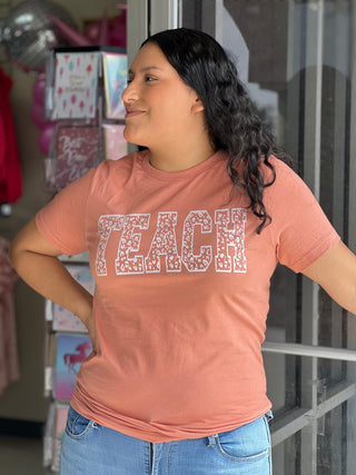 LEOPARD TEACH TEE