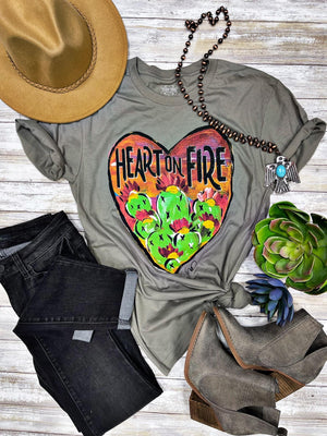 HEART ON FIRE TEE