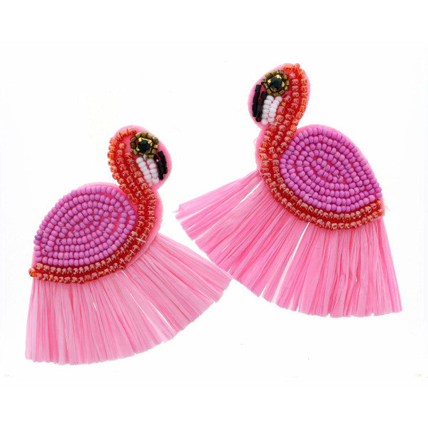 JANE MARIE BEADED FLAMINGO