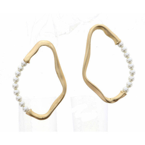 JANE MARIE HAMMERED SHAPE PEARLS