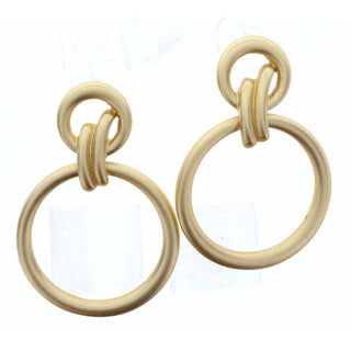 JANE MARIE GOLD KNOTTED DROP