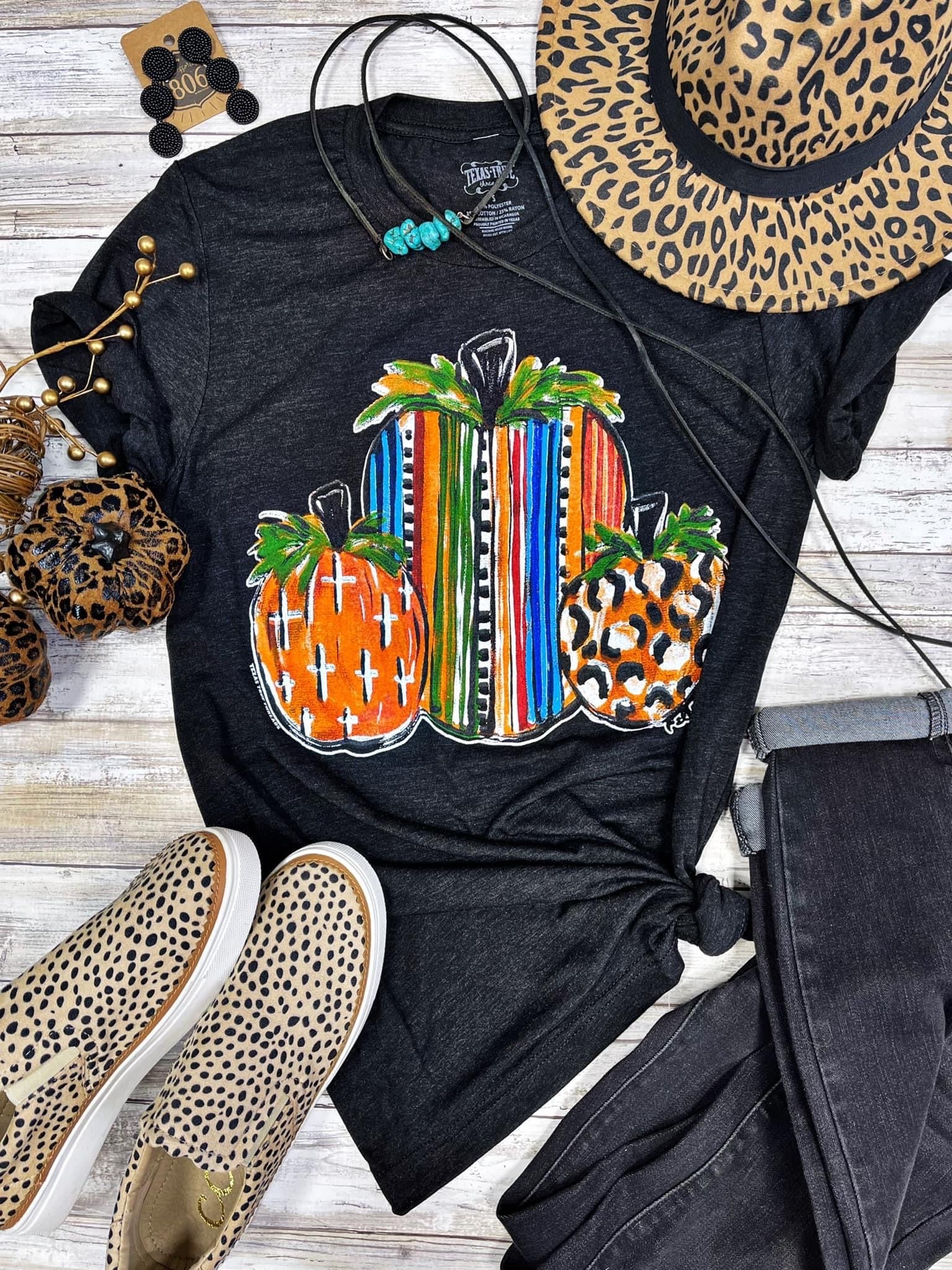 CALLIE SERAPE PUMPKIN TEE