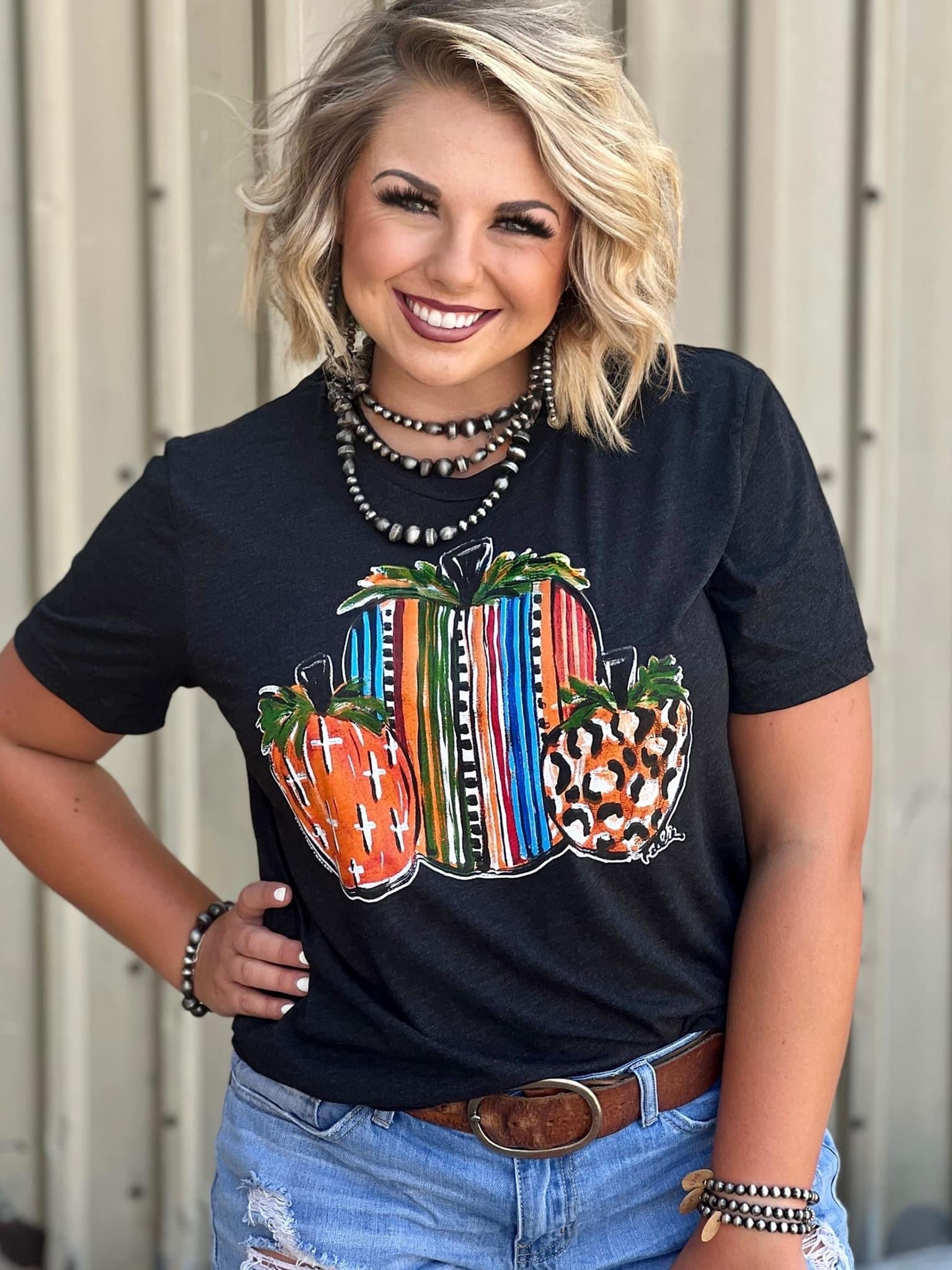 CALLIE SERAPE PUMPKIN TEE