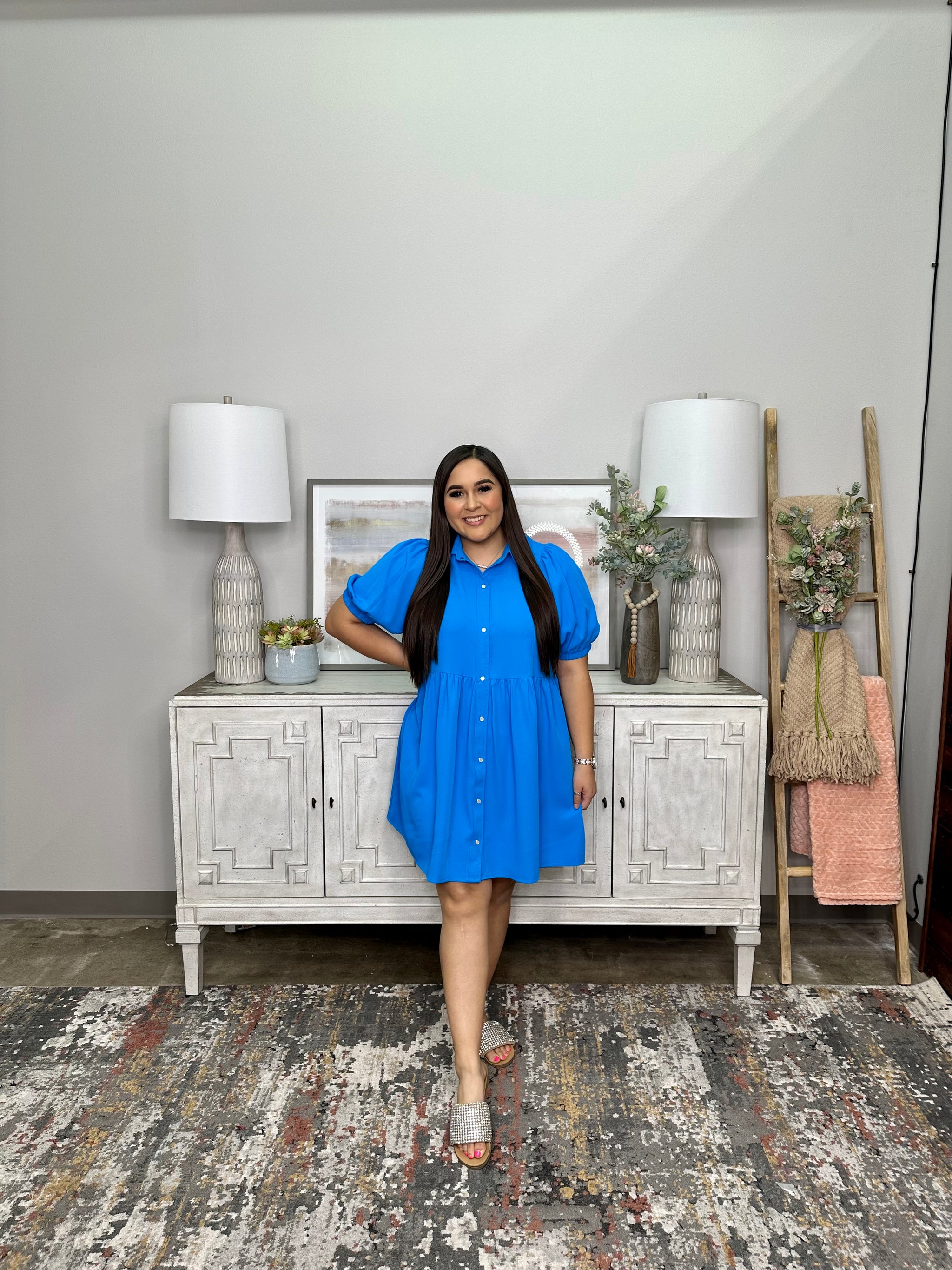LUCY BLUE DRESS - Southern Melon Boutique LUCY BLUE DRESS - Southern Melon Boutique