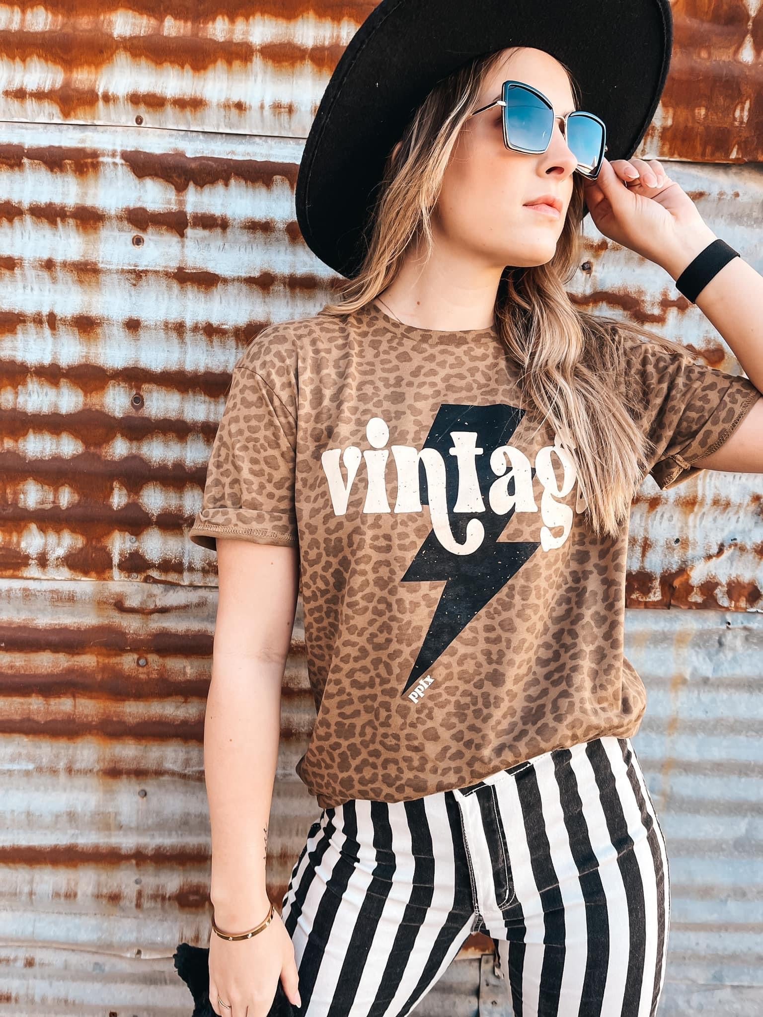 VINTAGE LEOPARD TEE