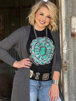 CALLIE GENUINE CONCHO TEE