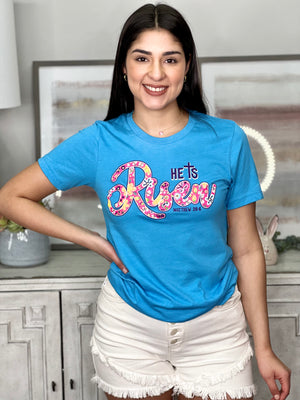 HE IS RISEN SCRIPT TEE