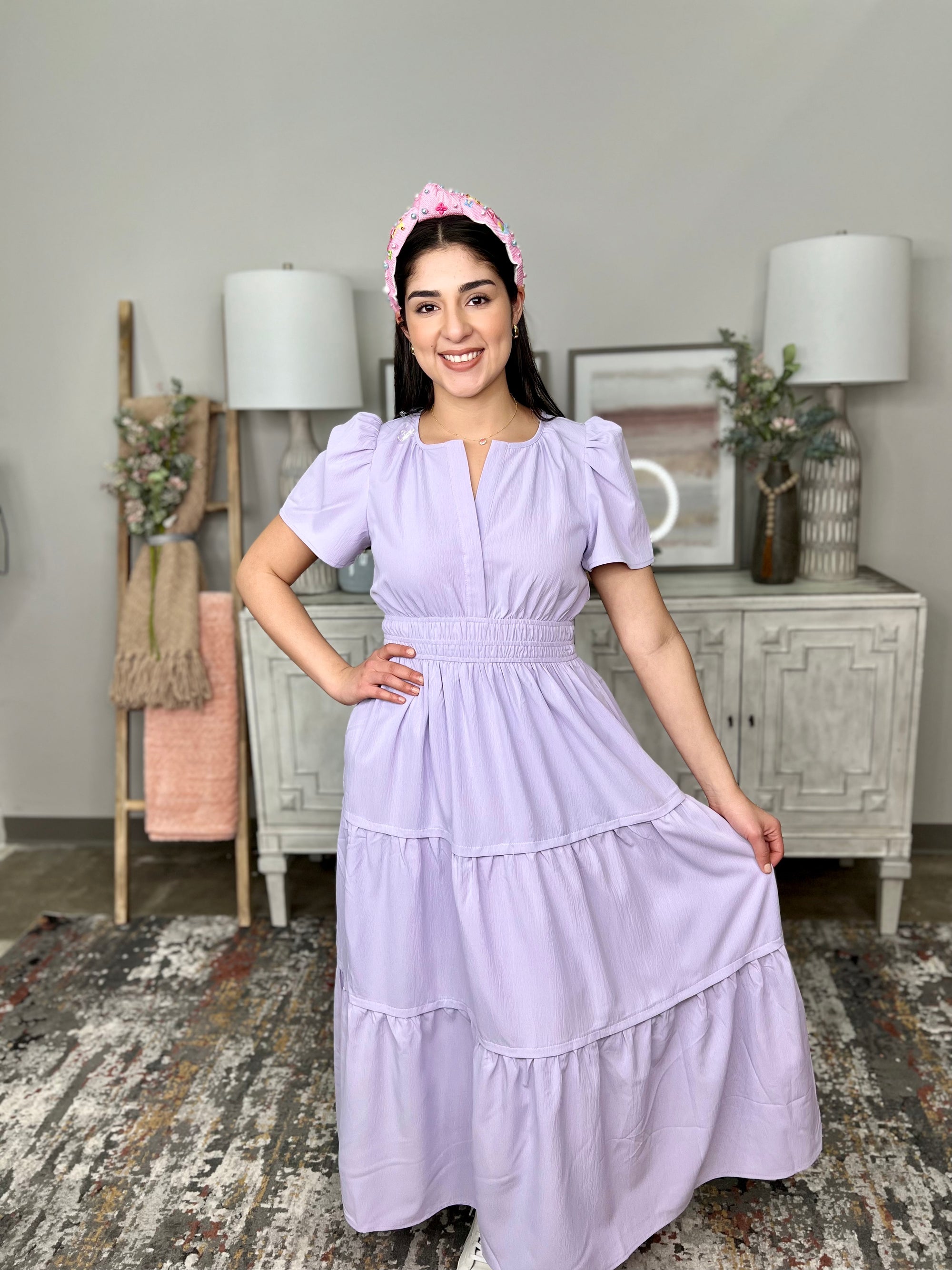 CECE LAVENDER DRESS