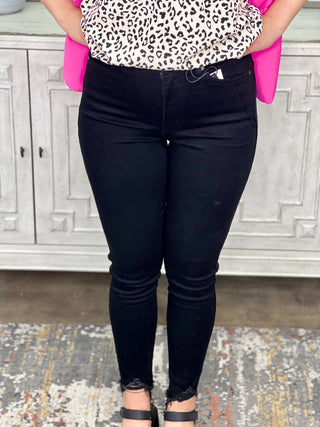 ROBBIE BLACK HIGH WAISTED JUDY BLUE JEANS
