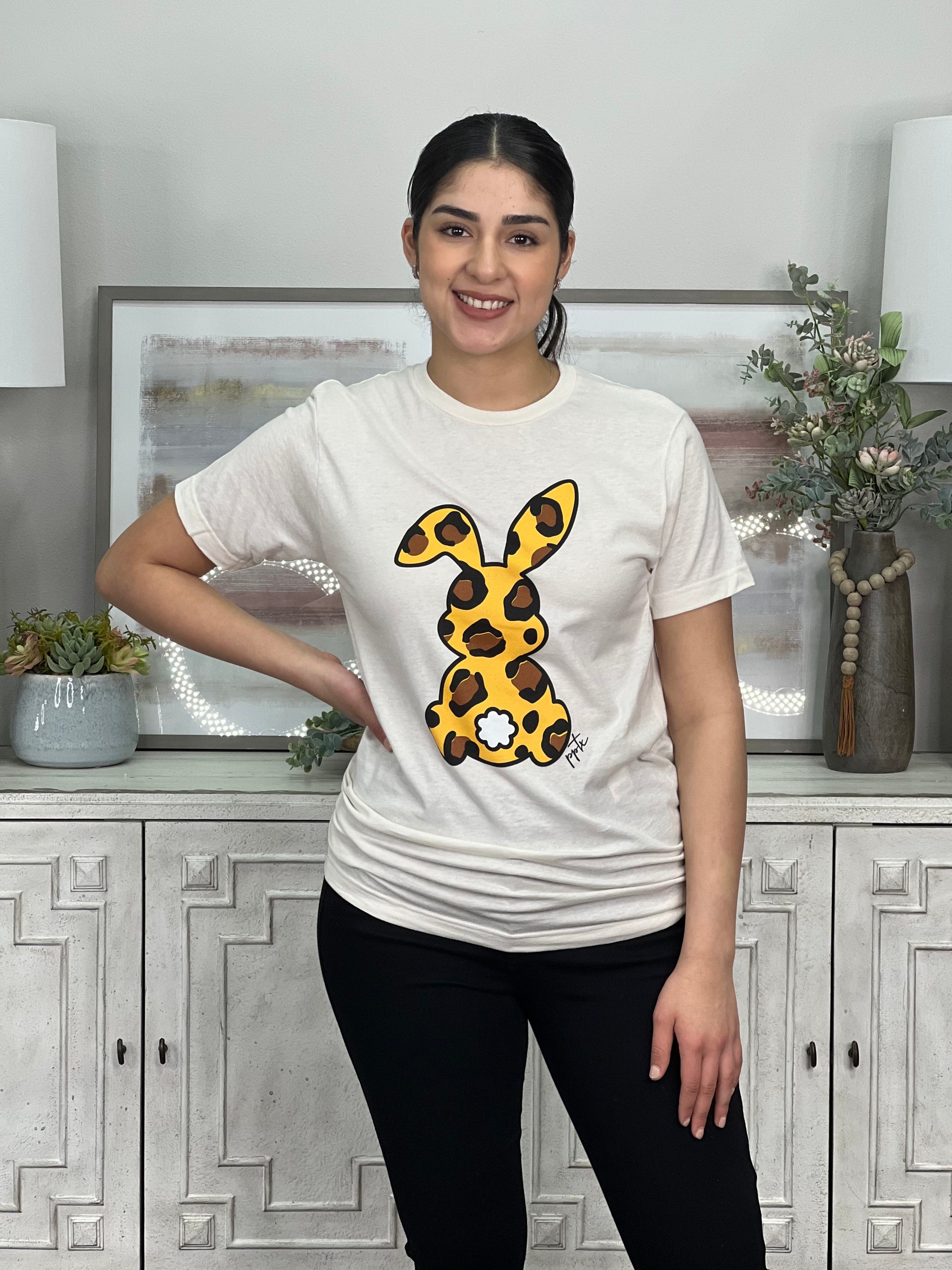 LEOPARD BUNNY TEE