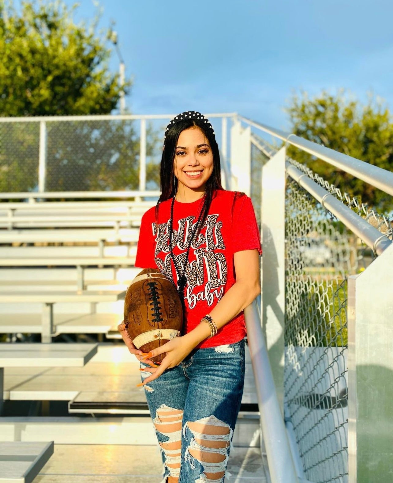 TOUCHDOWN RED TEE