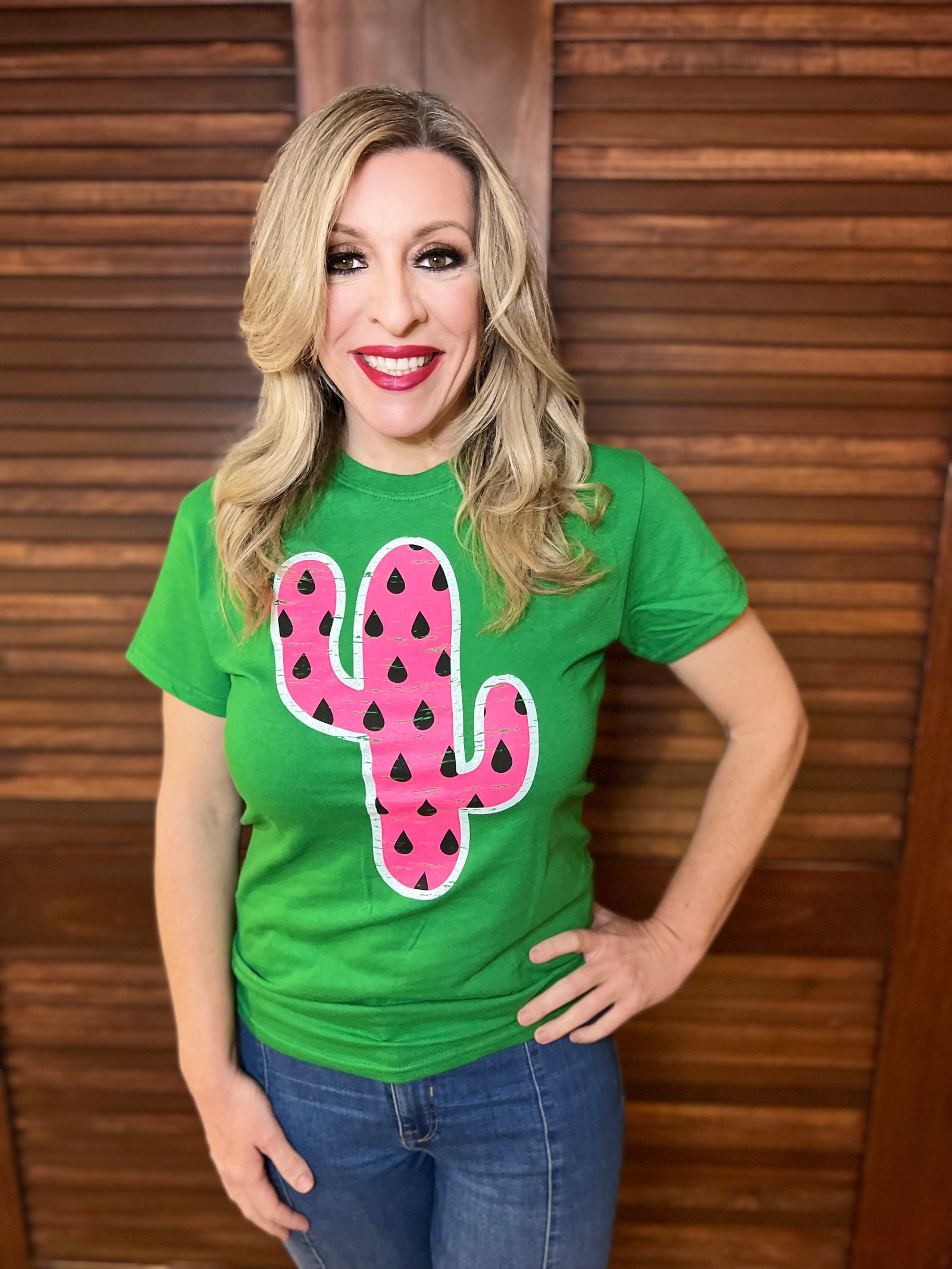 WATERMELON CACTUS TEE