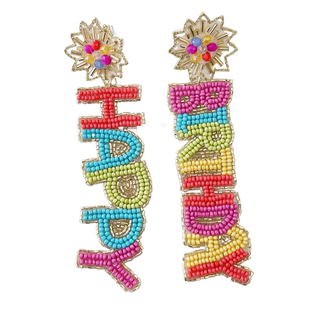 BEADED HAPPY BIRTHDAY DROP TREASURE JEWELS