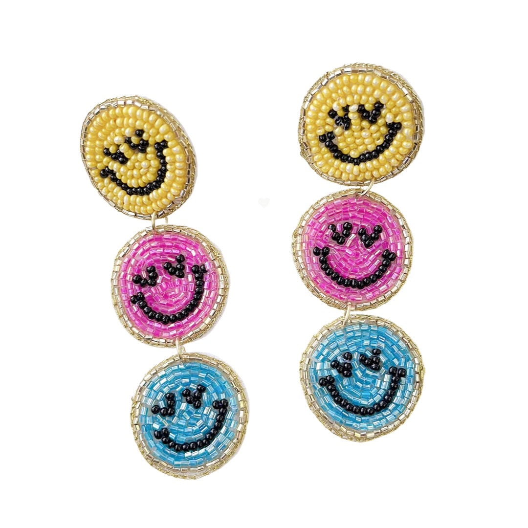 TRIPLE SMILE BEADED TREASURE JEWELS