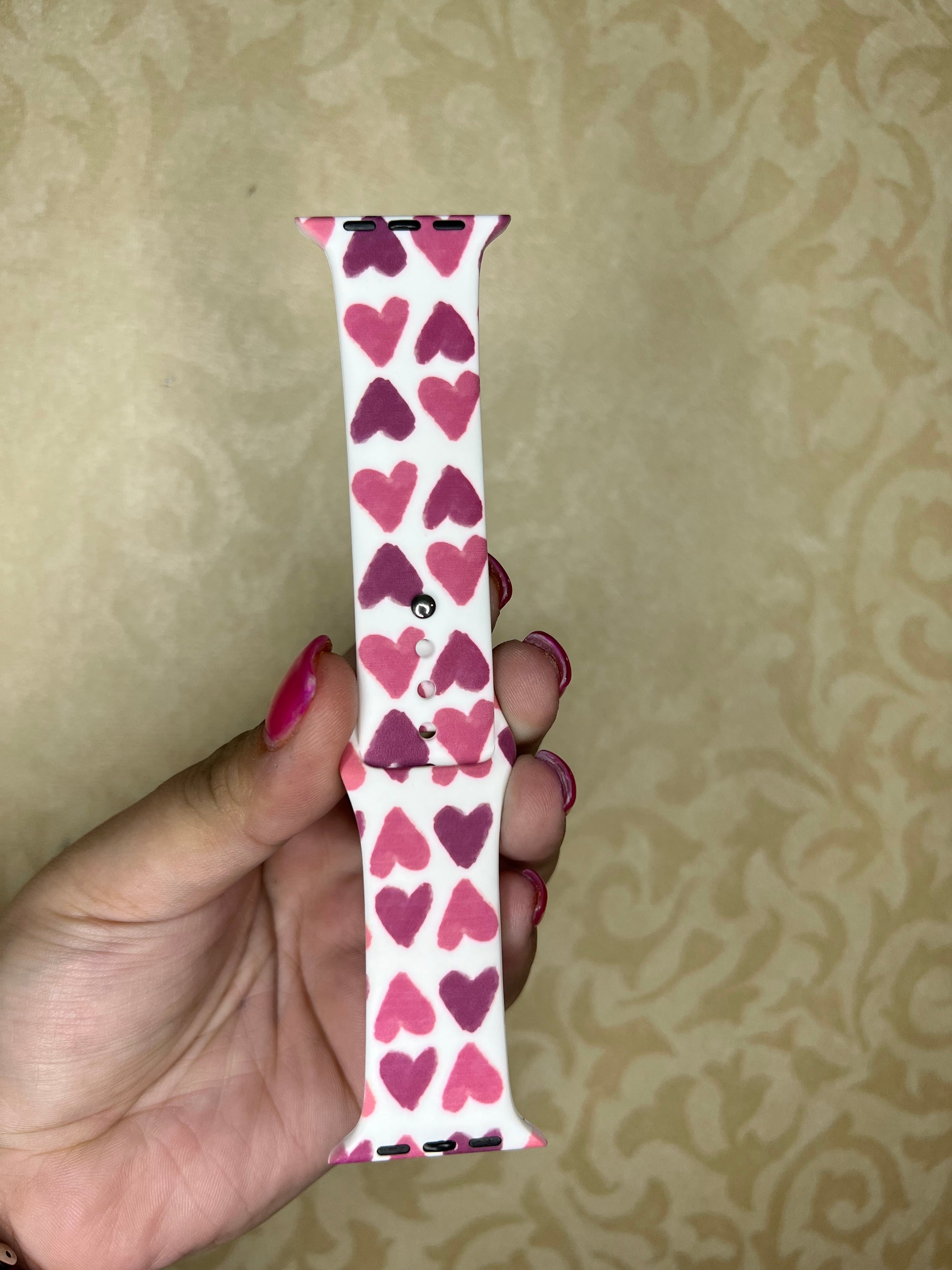 MULTI PINK HEART WATCHBAND