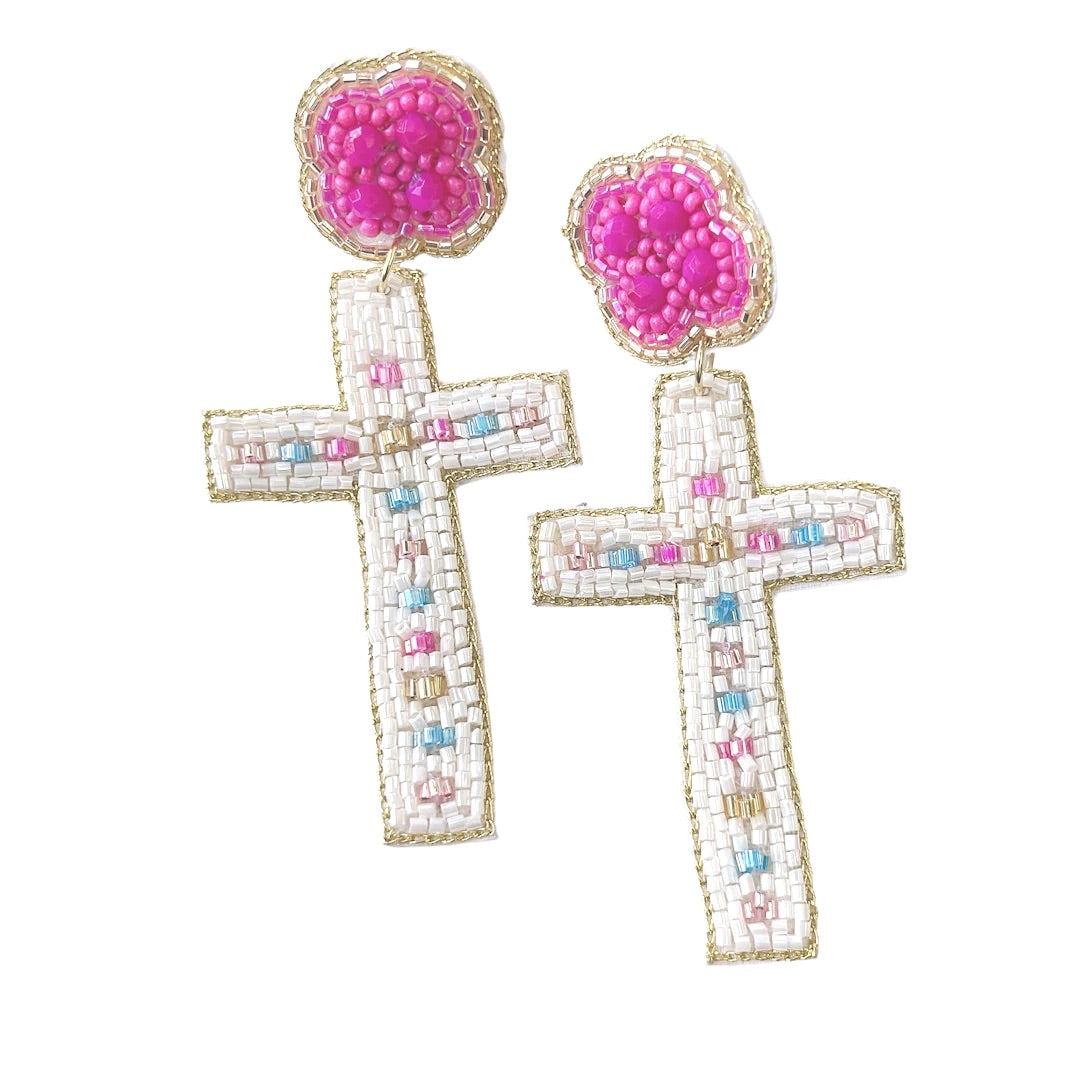 CHIC CROSS BEADED TREASURE JEWELS