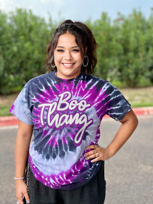 TIE DYE BOO THANG TEE