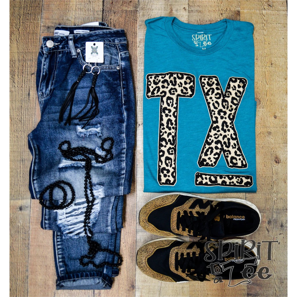 LEOPARD TEXAS TEE