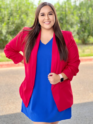 JESSIE RED BLAZER