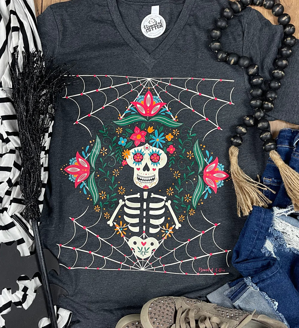 FLORAL BONES TEE