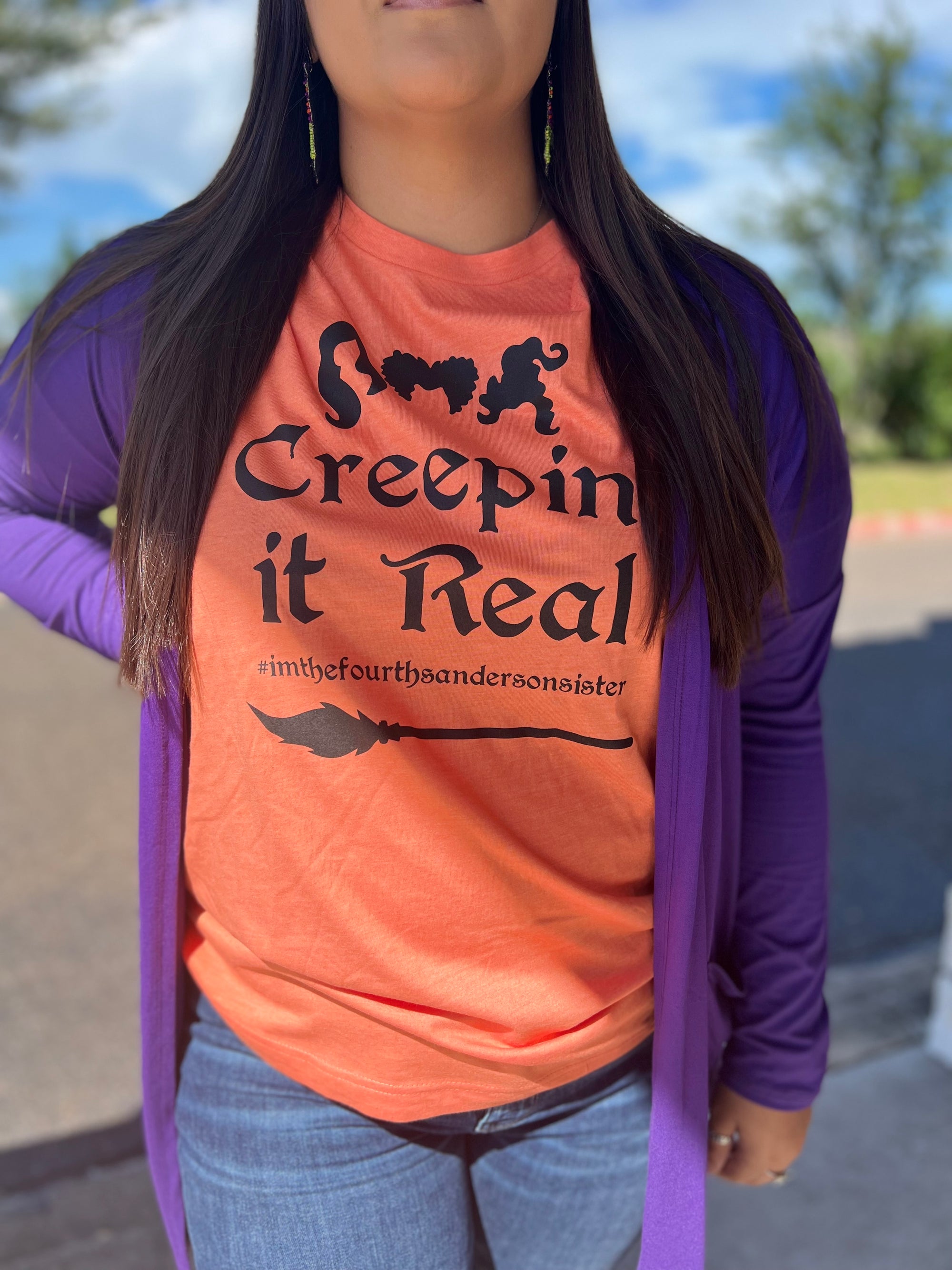 ORANGE CREEPIN IT REAL TEE