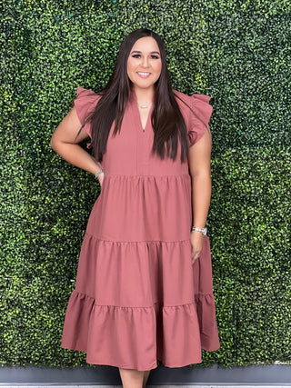 MOCHA MID DRESS
