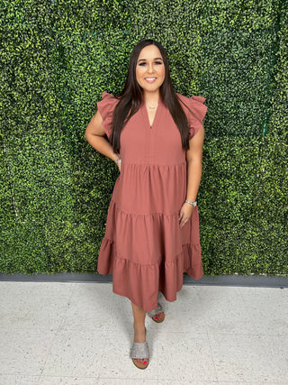MOCHA MID DRESS