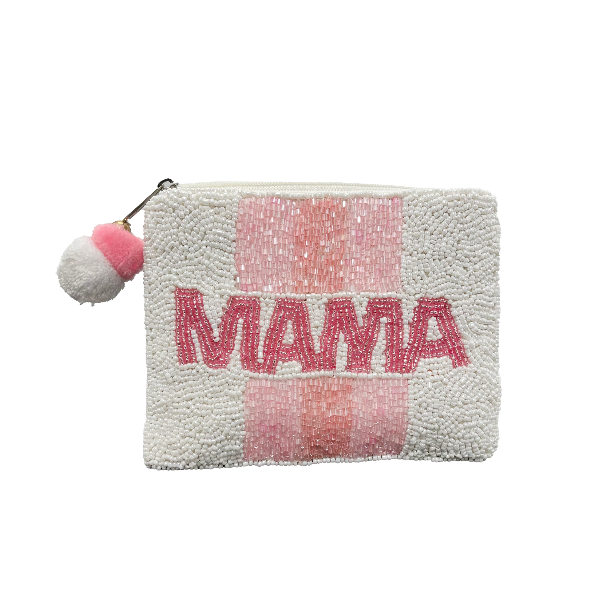 MAMA BEADED POUCH