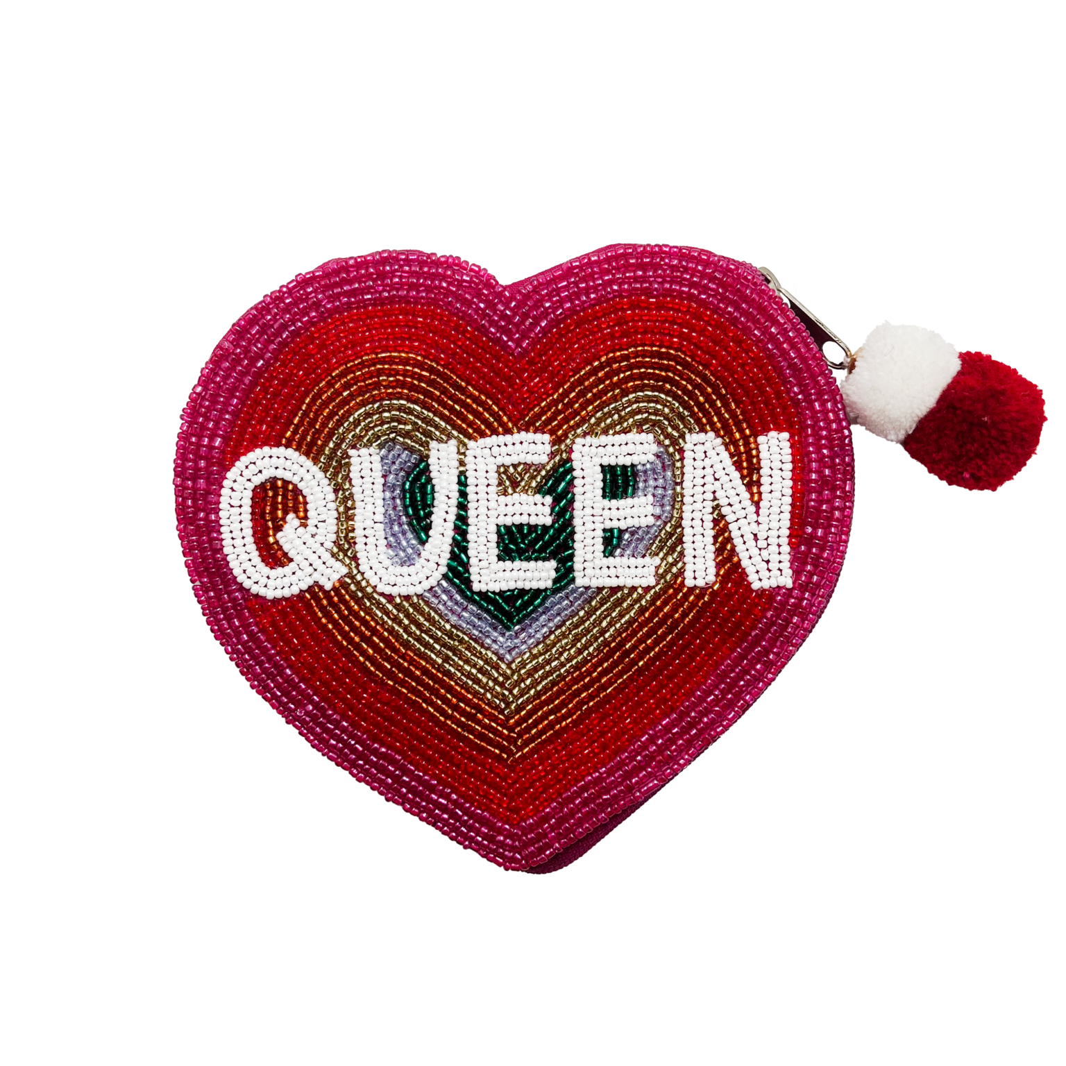 RAINBOW HEART QUEEN COIN POUCH