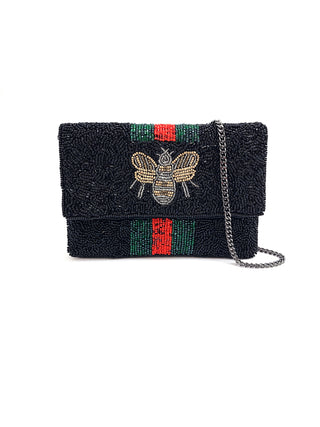 BLACK MINI BEE CROSSBODY