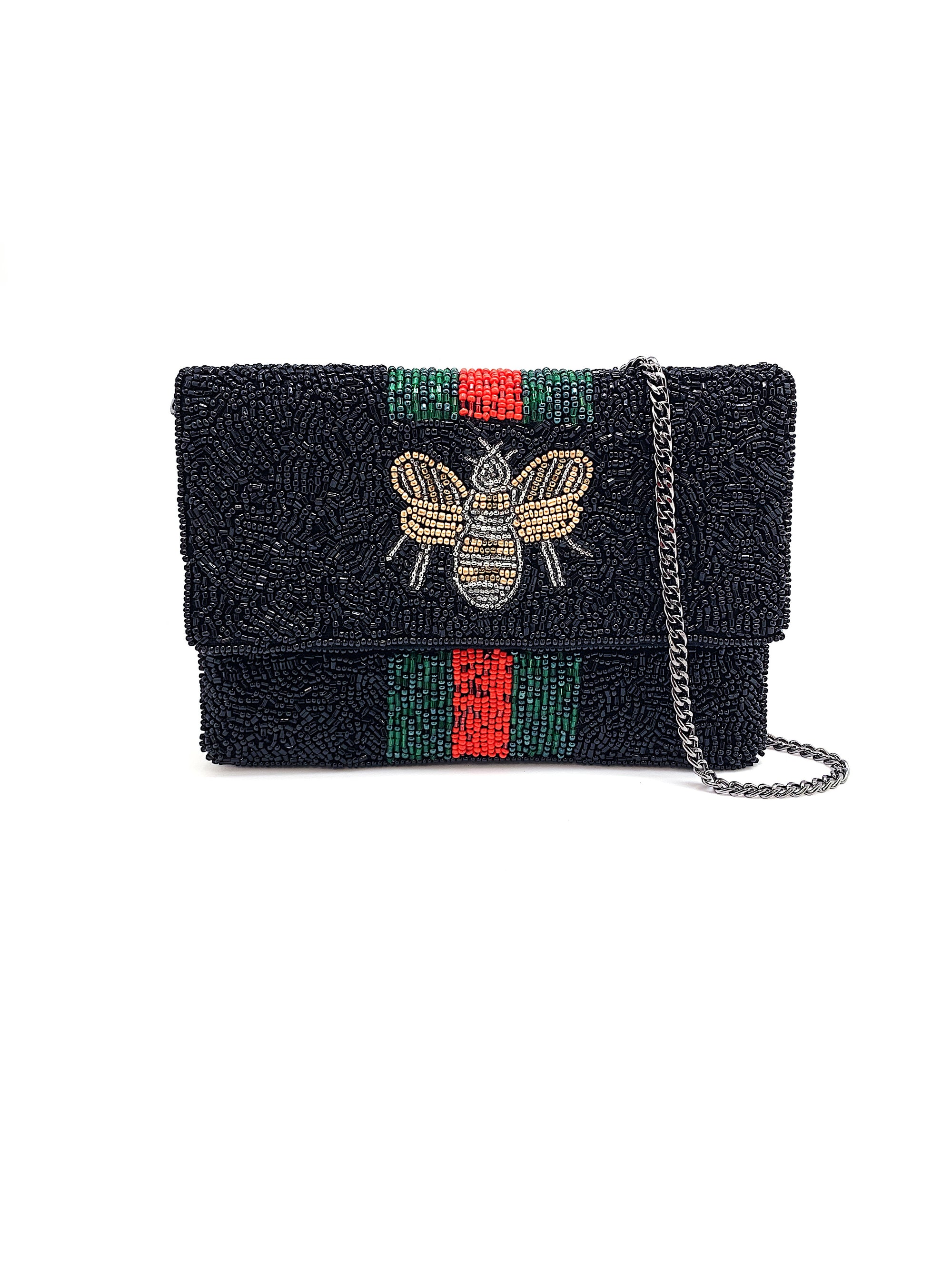 BLACK MINI BEE CROSSBODY