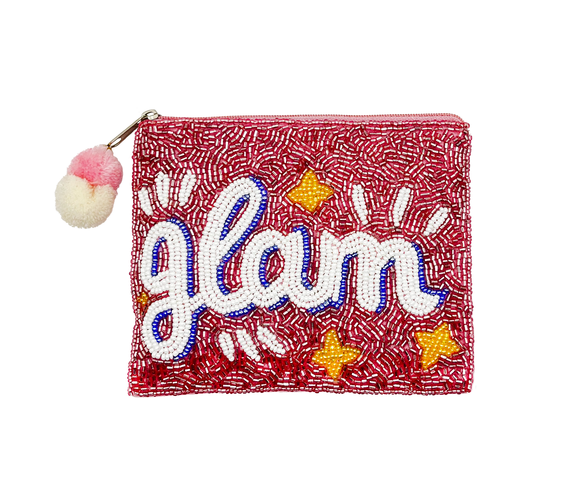 GLAM BEADED POUCH