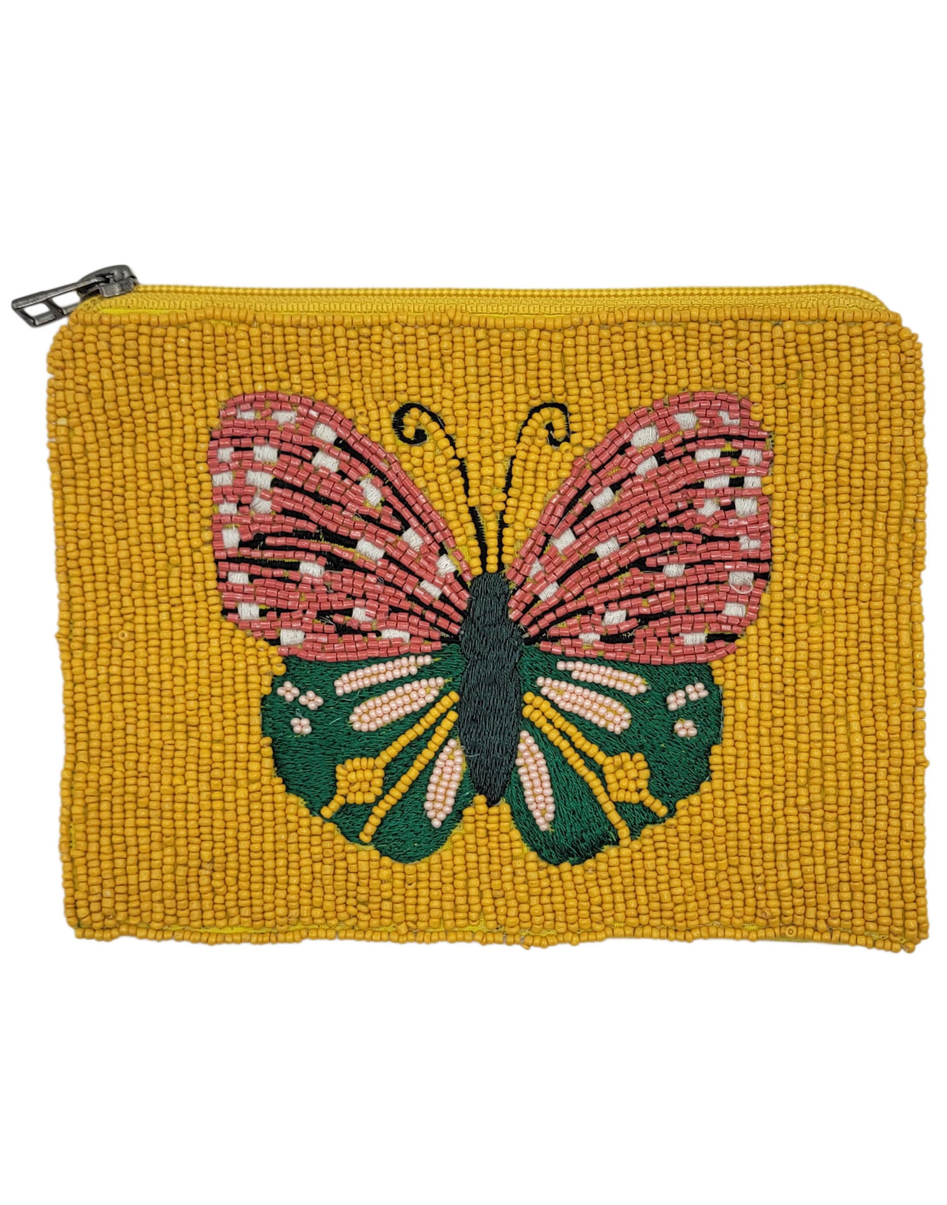 YELLOW BUTTERFLY POUCH