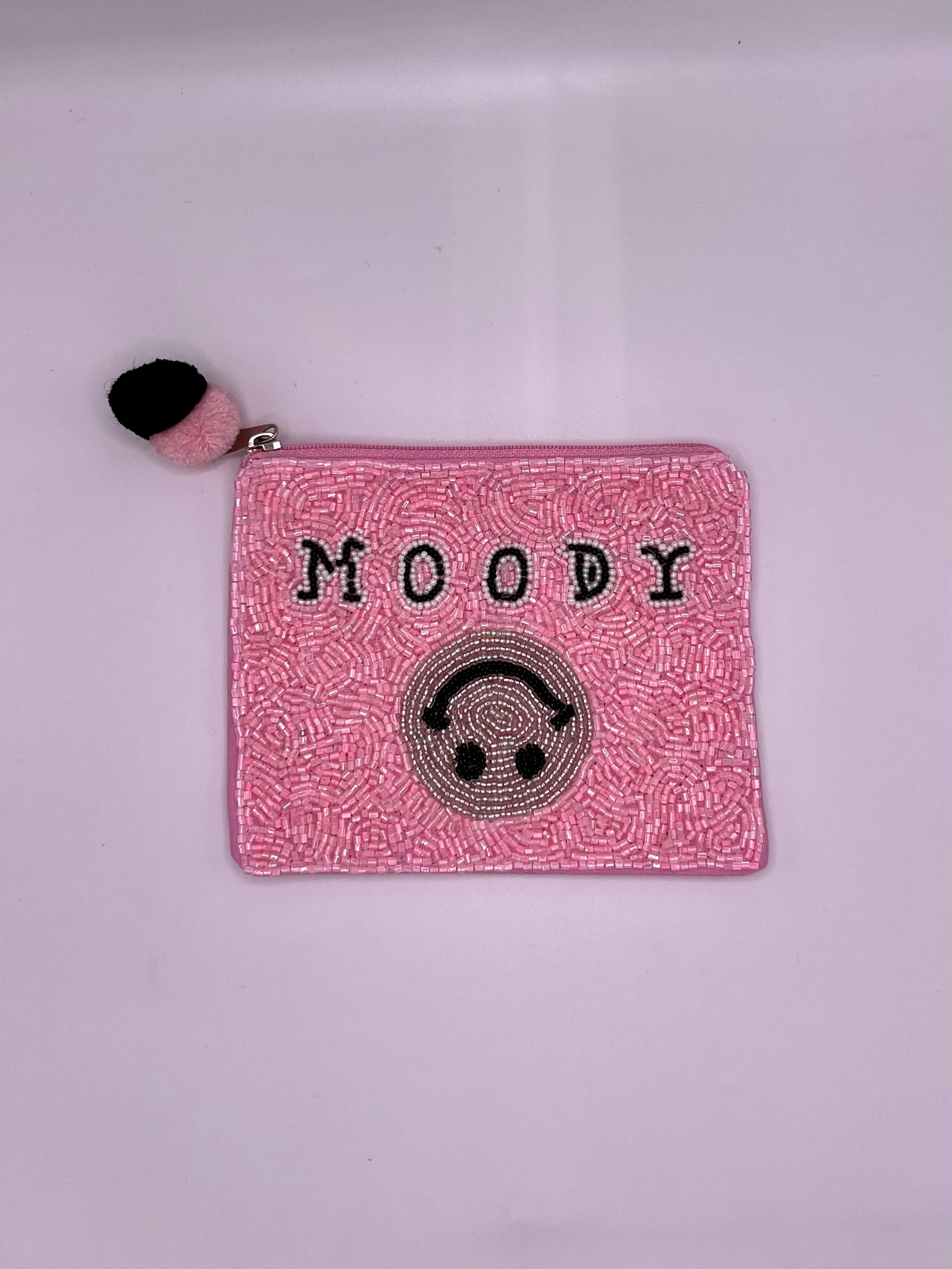 MOODY BEADED POUCH