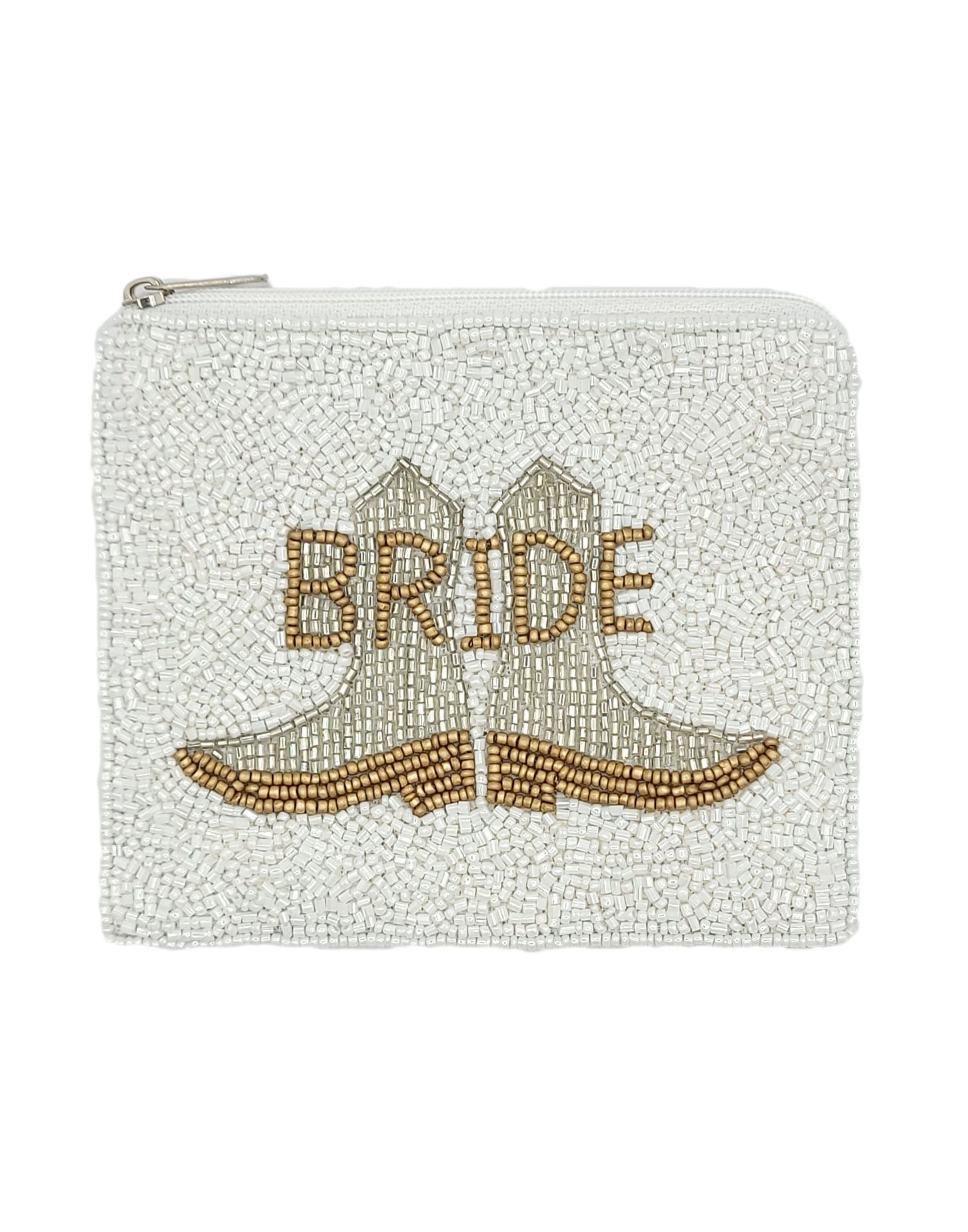 BOOTS BRIDE BEADED COIN POUCH