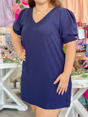 THERESA NAVY DRESS