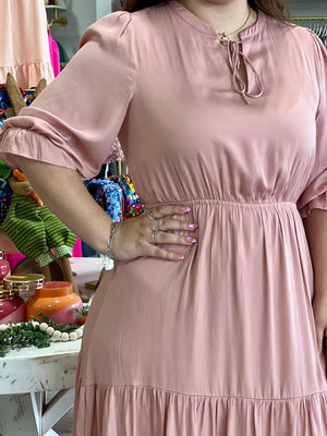 ADELINA BLUSH MAXI DRESS