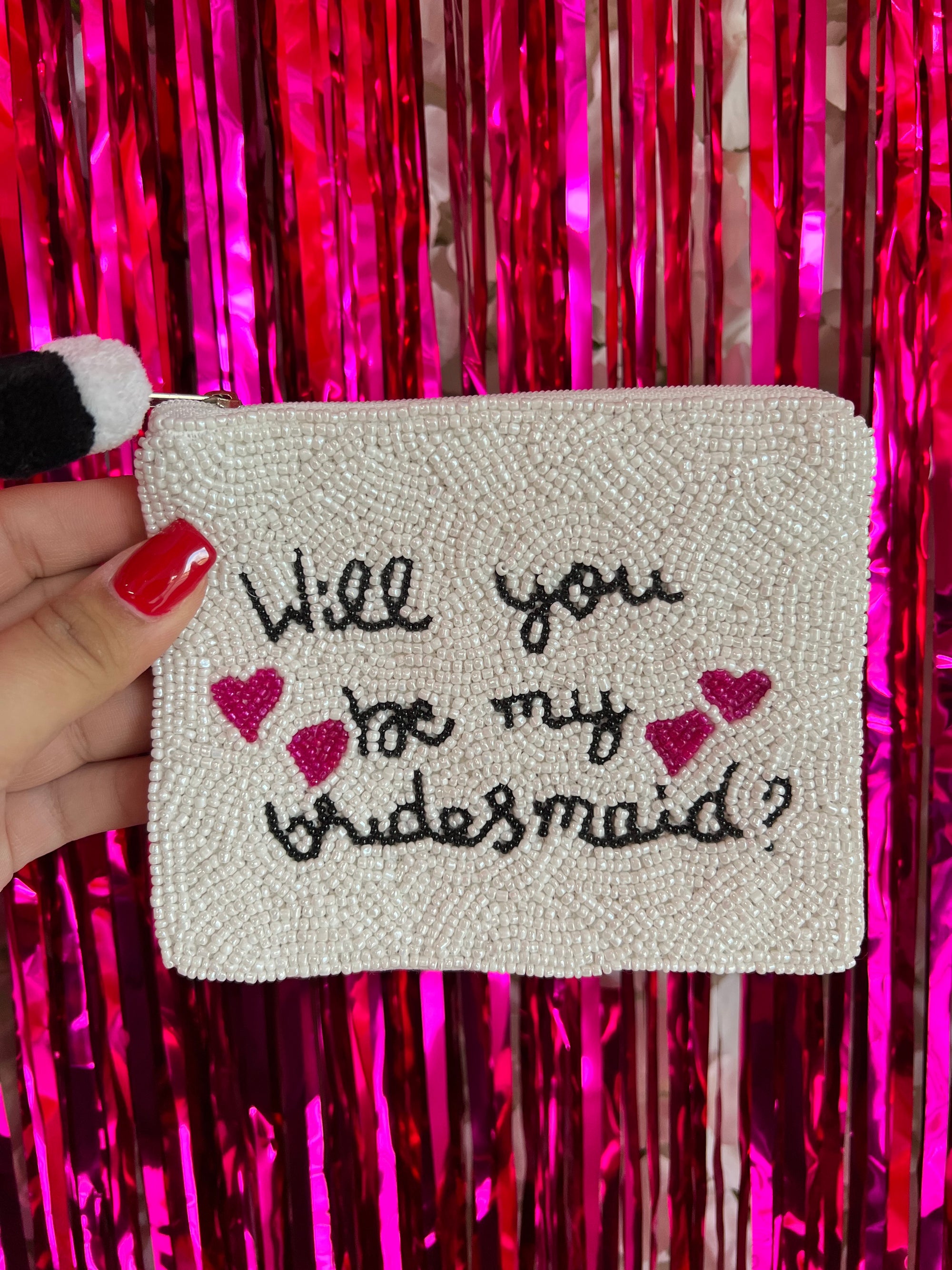 WILL YOU BE MY BRIDESMAID COIN BAG