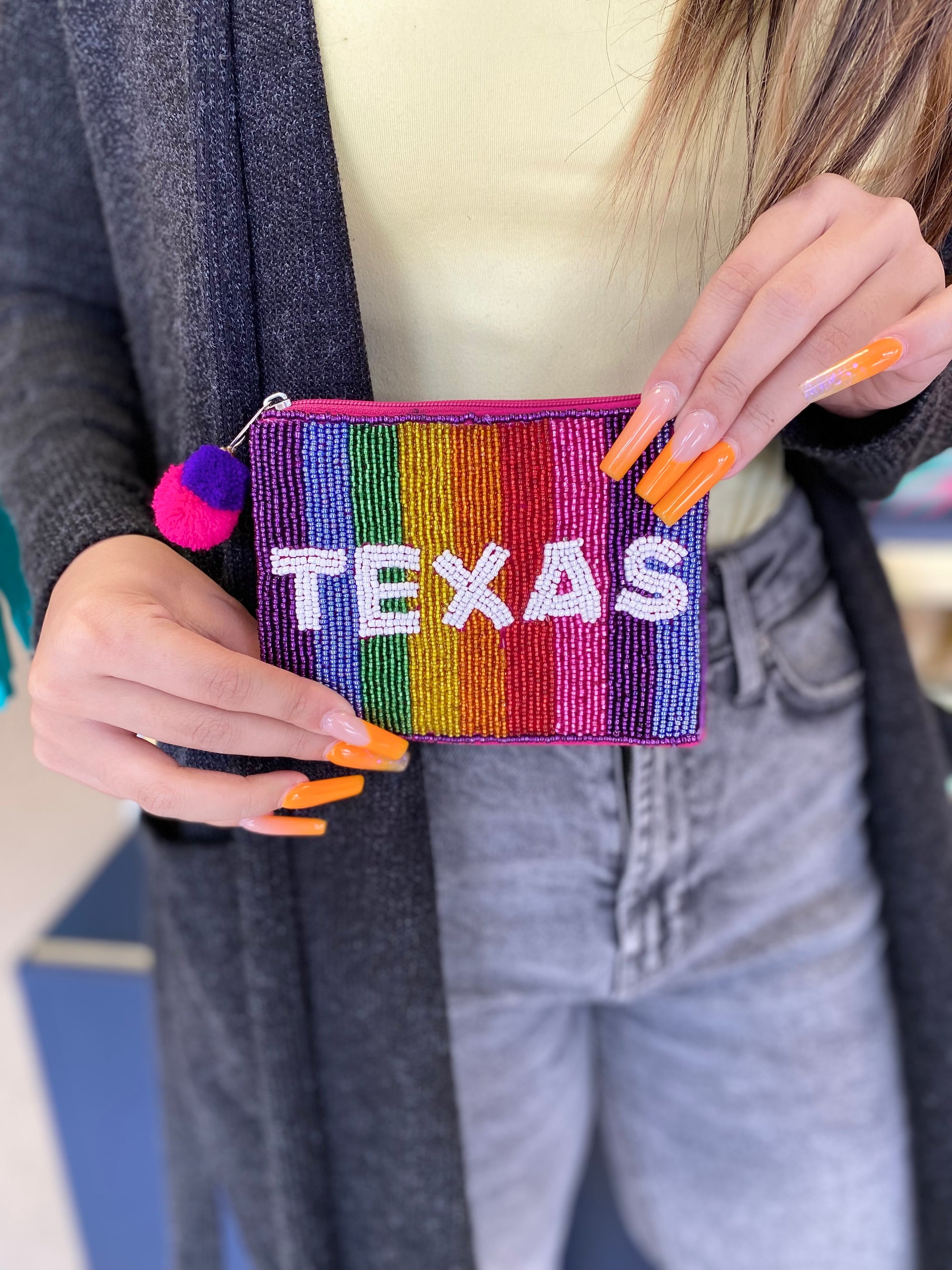 RAINBOW TEXAS POUCH