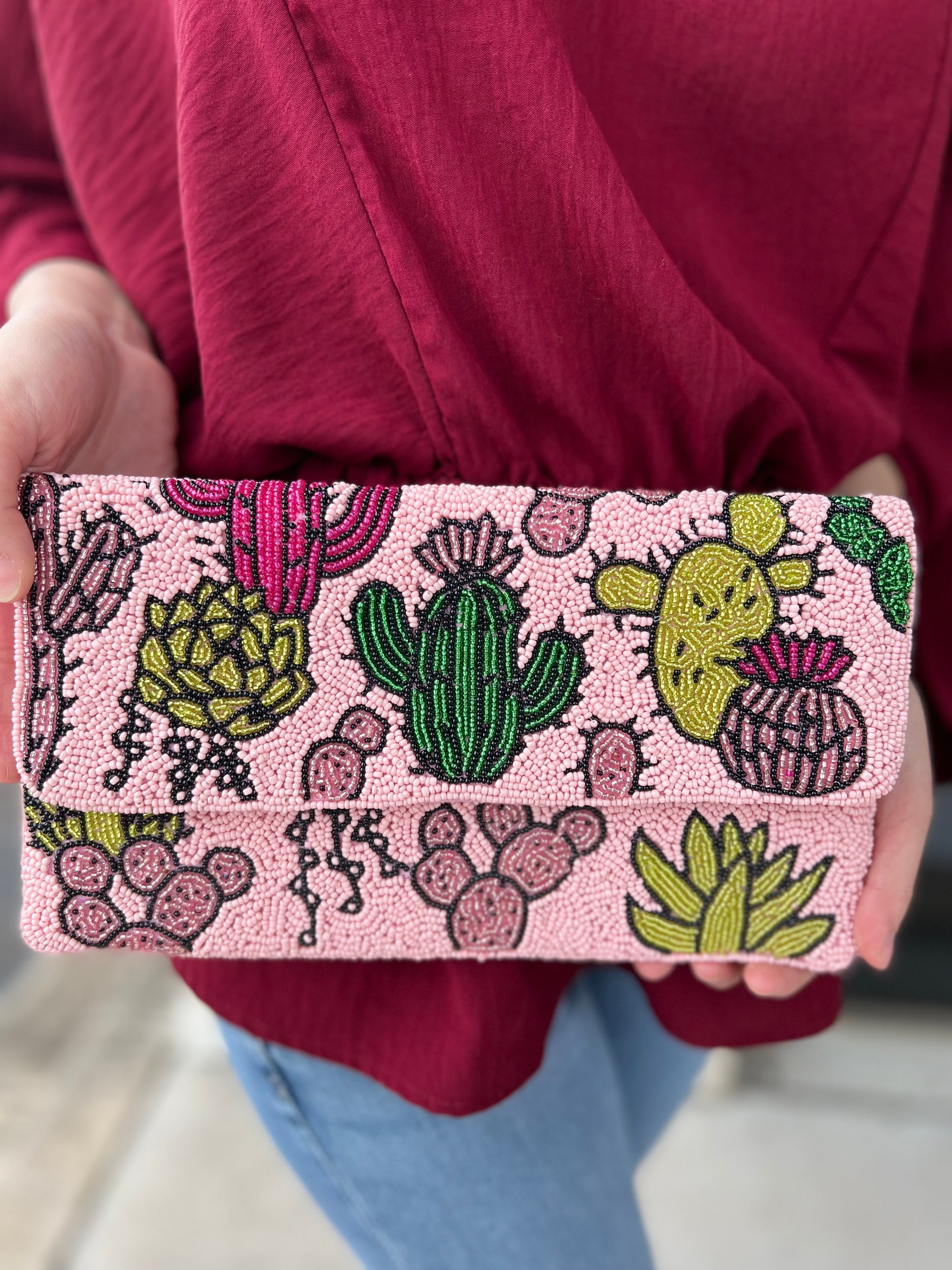 PINK CACTUS CLUTCH