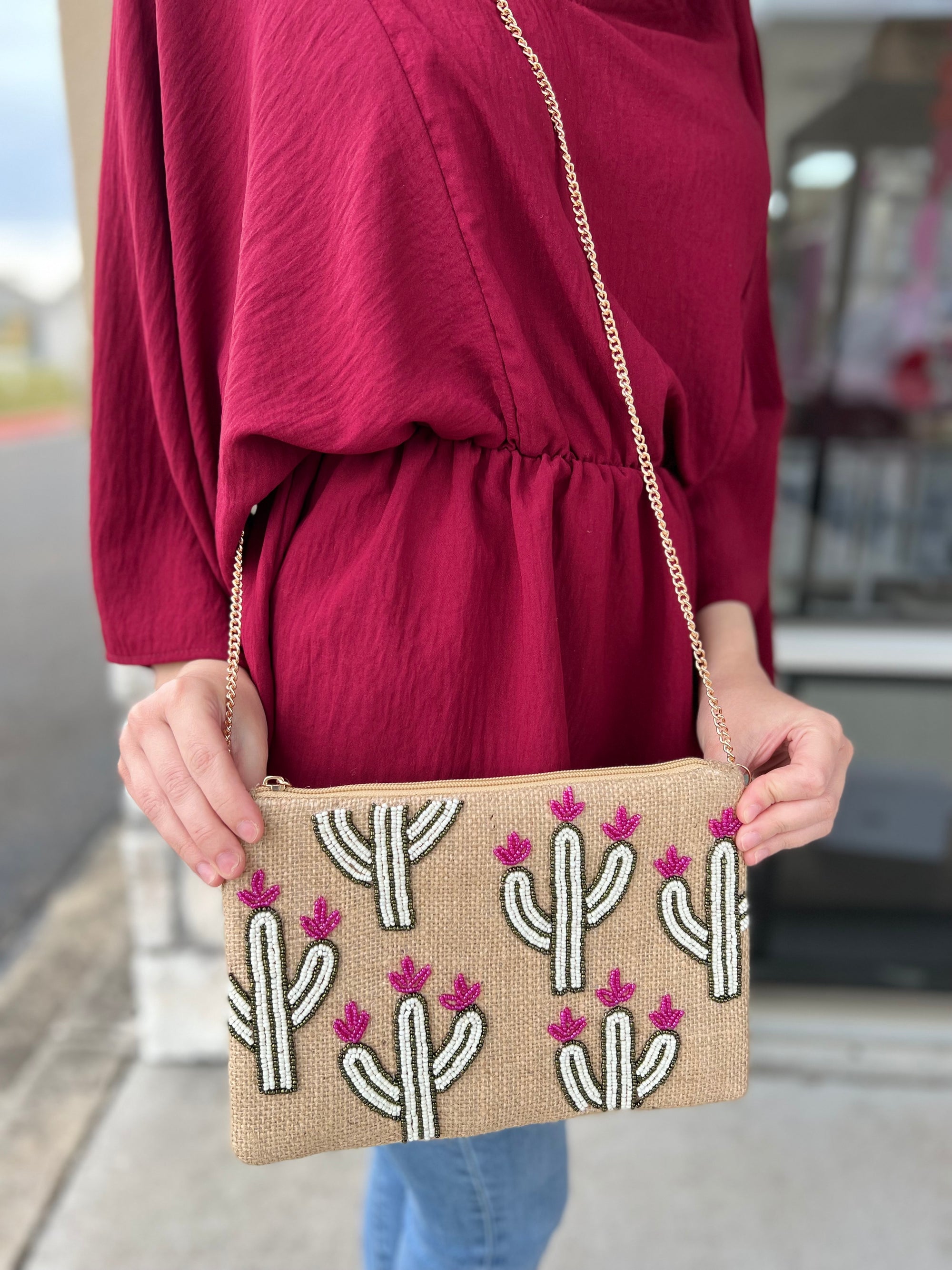 JUTE CACTUS BAG