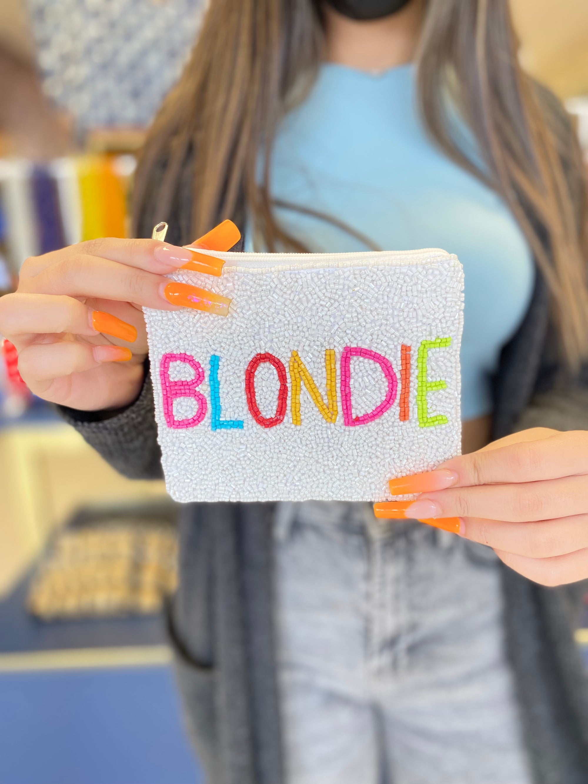 BLONDIE BEADED POUCH