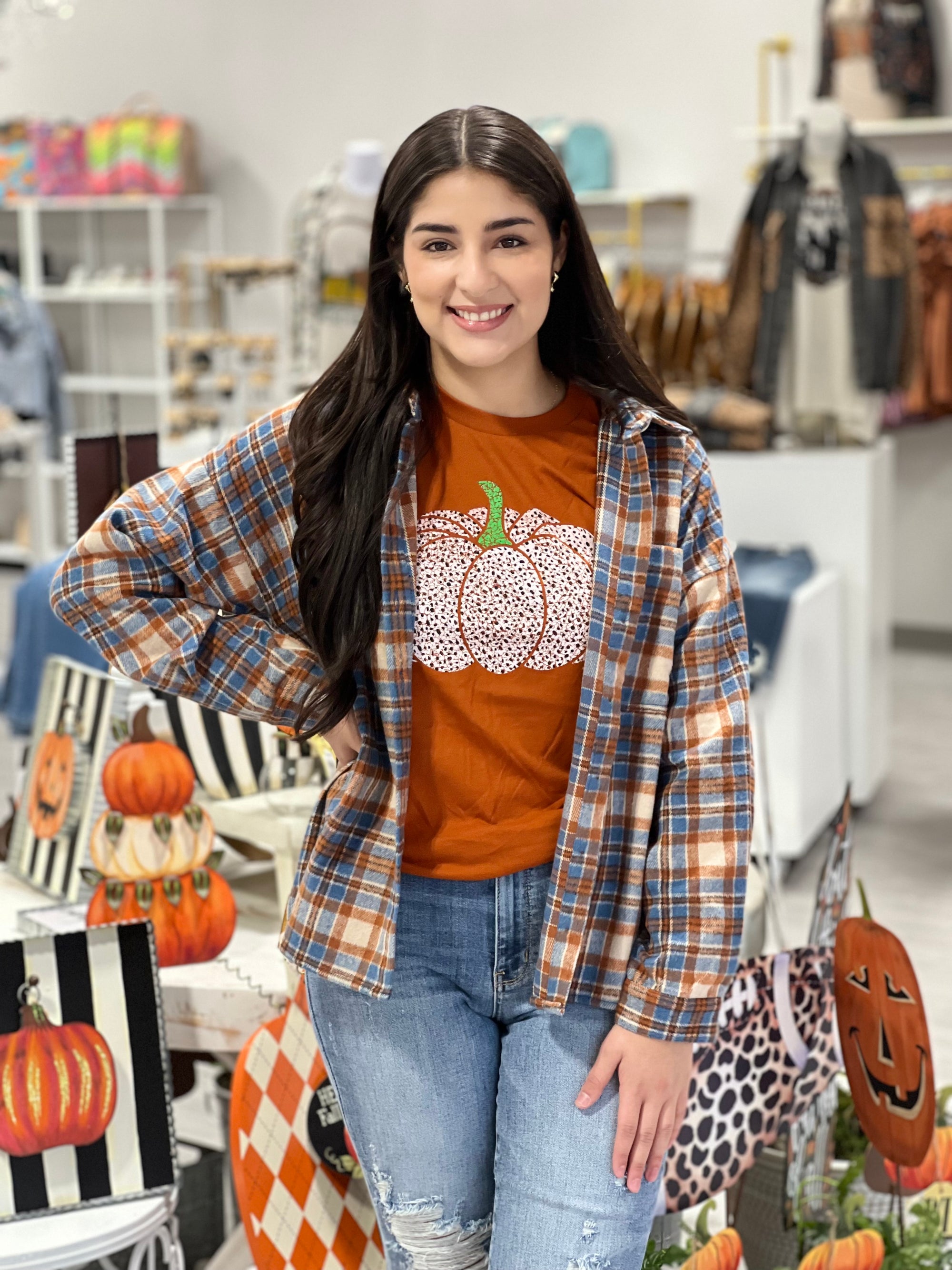 SPOTTED PUMPKIN TEE