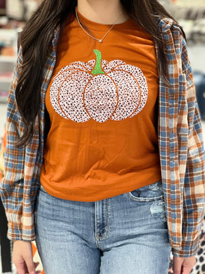 SPOTTED PUMPKIN TEE